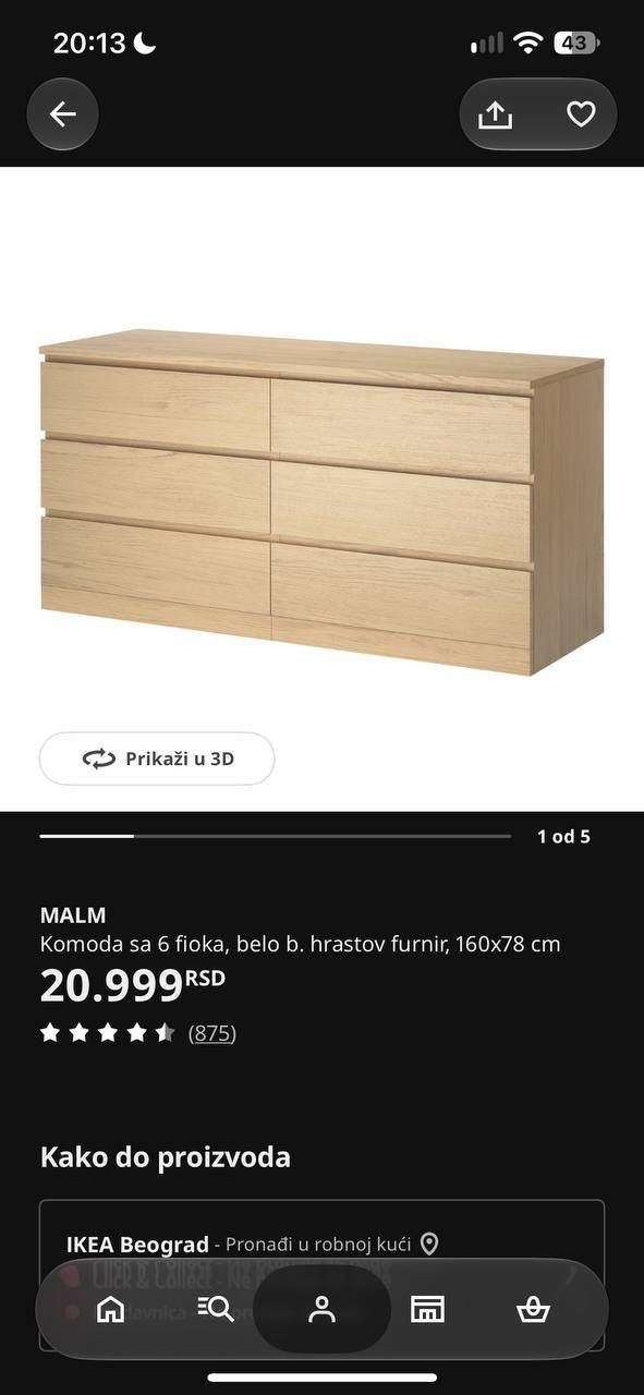 Комод Ikea MALM