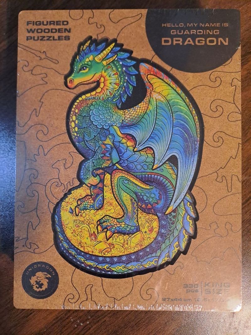 Деревянные пазлы Unidragon, два пазла