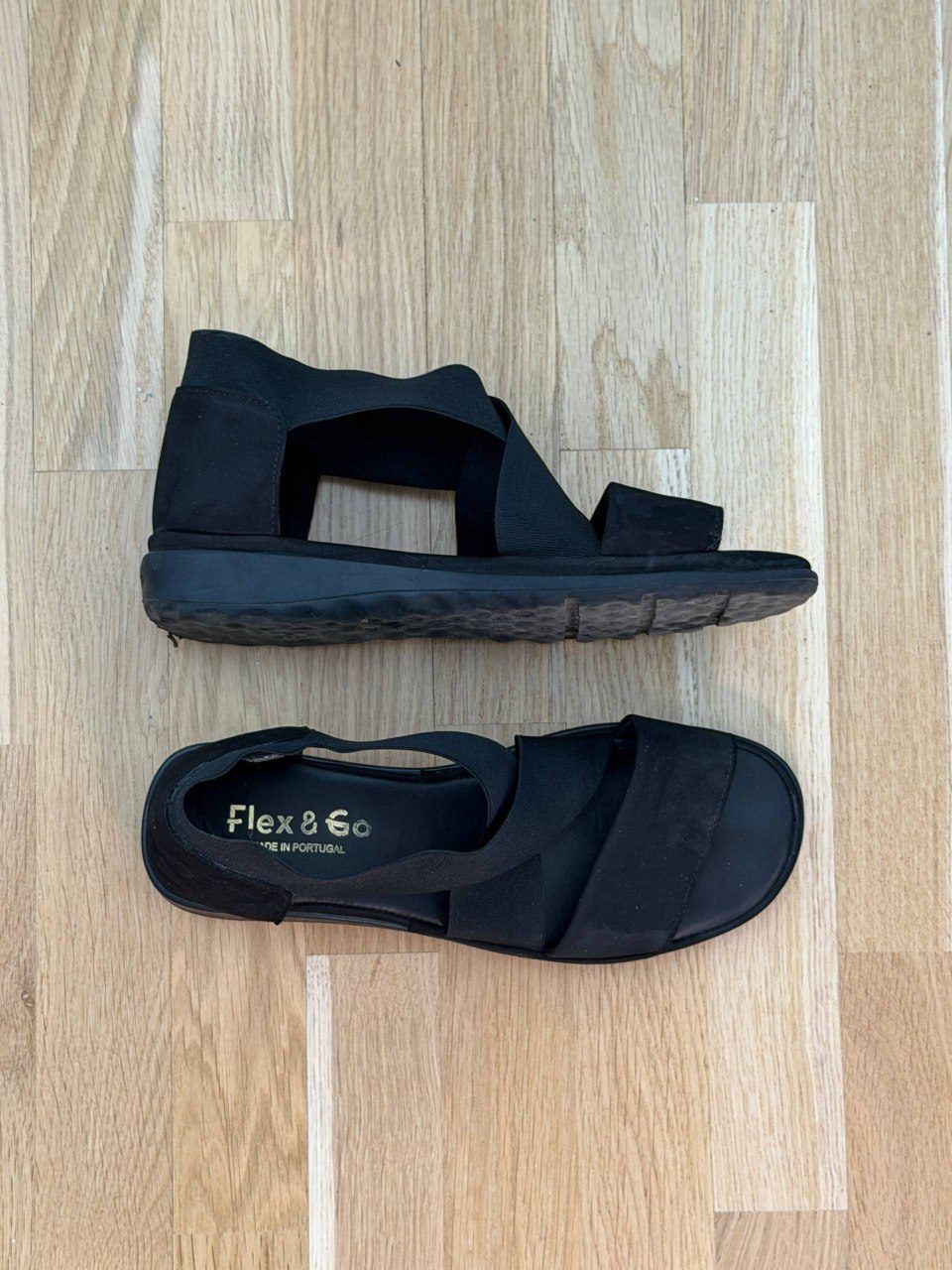 Сандалии Flex & Go Easy Money Nubuck Black, размер 39