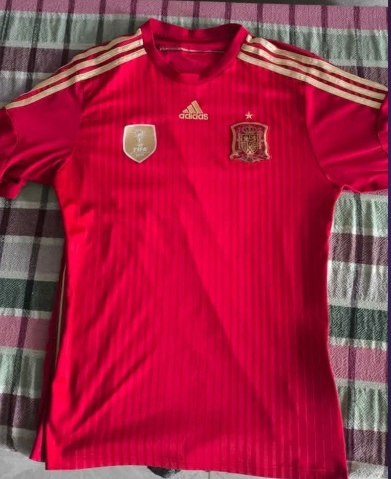 Adidas Spain 2014 World Cup Home Jersey L